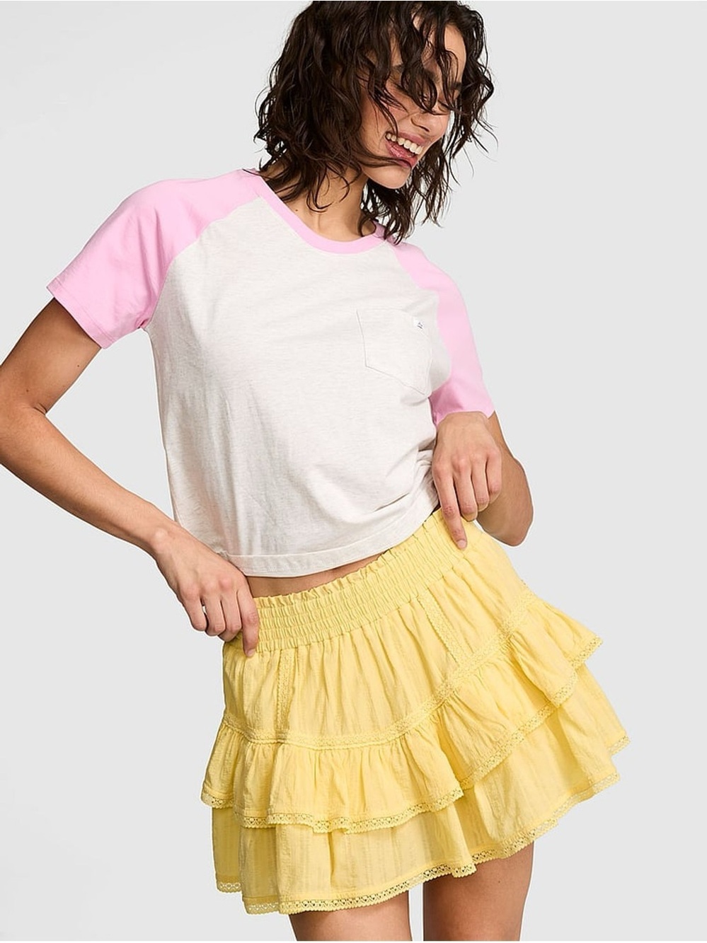 Yellow Frill Seeker Ruffle Skort - Picture 6 of 7